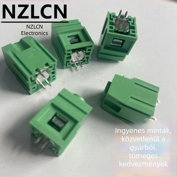 Zöld NZLCN-100A nagyáramú csavaros PCB terminál blokk, 19,0 mm, 1P csatlakozó sor