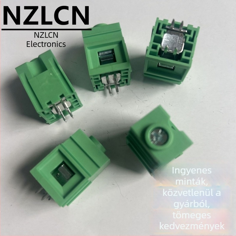 Zöld NZLCN-100A nagyáramú csavaros PCB terminál blokk, 19,0 mm, 1P csatlakozó sor