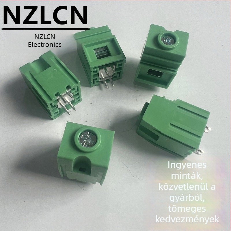 Zöld NZLCN-100A nagyáramú csavaros PCB terminál blokk, 19,0 mm, 1P csatlakozó sor