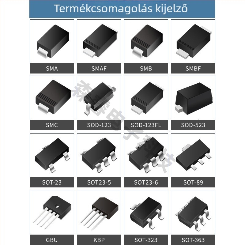 KEFAN BC856C PNP tranzisztor, SOT-23 tok