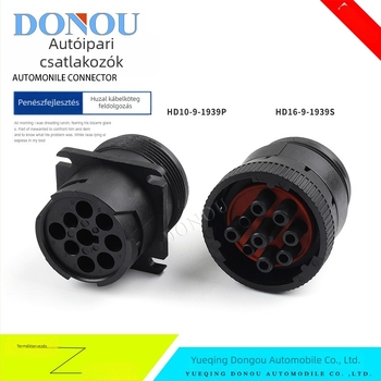HD16-9-1939S De Chi vízálló autóipari csatlakozó 9-tűs diagnosztikai interfész HD10-9-1939P