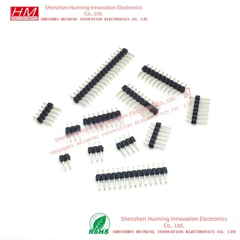 2,54 mm-es pitch-ű egy soros, egyenes PIN-fejléc, 1x2P/3P/4P/5P/6P/7P/8P/10P/12P/15P/20P/40P