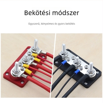 150A busbar RV-khez és jachtokhoz, nagyáramú terminálblokk, hajóenergiaelosztó modul, M8 réz busbar
