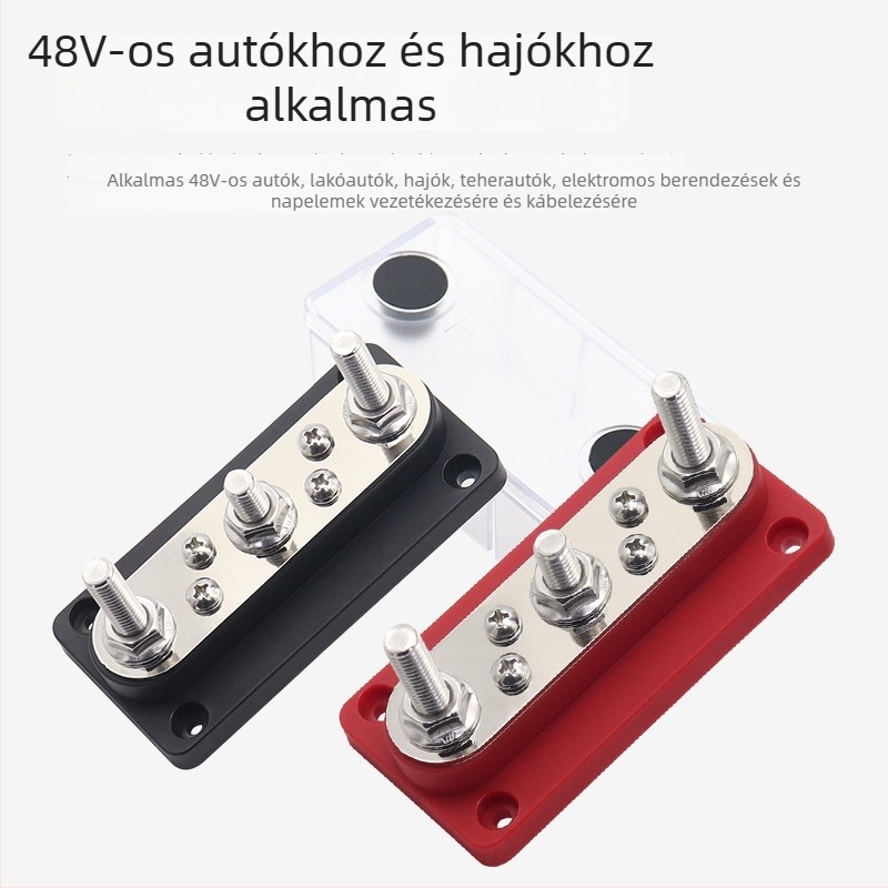 150A busbar RV-khez és jachtokhoz, nagyáramú terminálblokk, hajóenergiaelosztó modul, M8 réz busbar