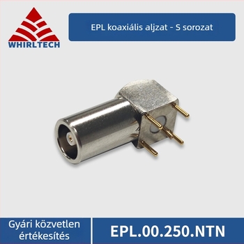 Push-Pull önzáró koaxiális csatlakozó EPL.00.250.NTN PCB-hez