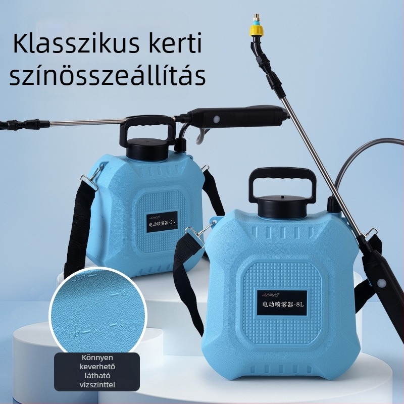 Hordozható elektromos öntöző kanna háztartási használatra, kompakt, újratölthető permetező, többfunkciós automata öntözés