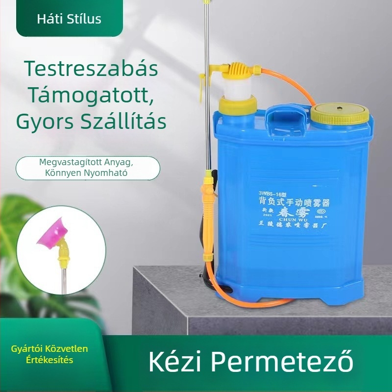 Mezőgazdasági hátizsákos permetező, kézi pumpával, magas nyomású, kis méretű fertőtlenítő permetező