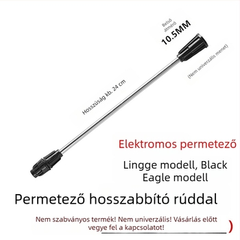 Elektromos öntözőkanna kiterjesztett permetezőfejjel és kiegészítőkkel
