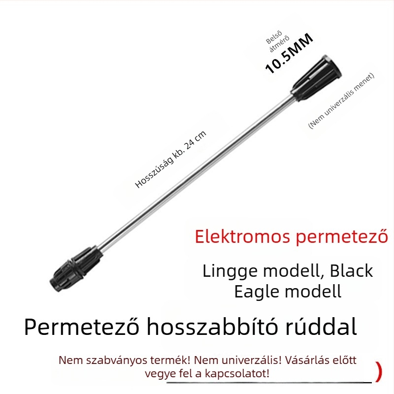 Elektromos öntözőkanna kiterjesztett permetezőfejjel és kiegészítőkkel