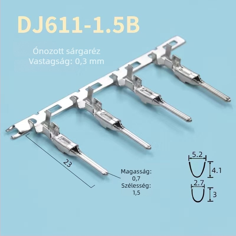 DJ621-1.5B DJ611-1.5B autóipari kábelköteg terminálcsatlakozó, 1 pólus, férfi és női