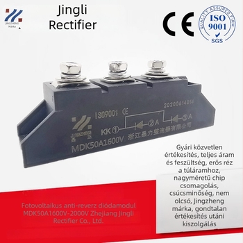 MDK50A1600V fotovoltikus fordított polaritású dióda modul, 2 bemenet, 1 kimenet, egyenirányító modul