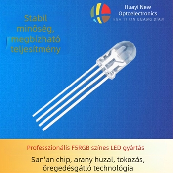 F5 teljes színű RGB LED gyöngy, 3 az 1-ben: piros, zöld, kék