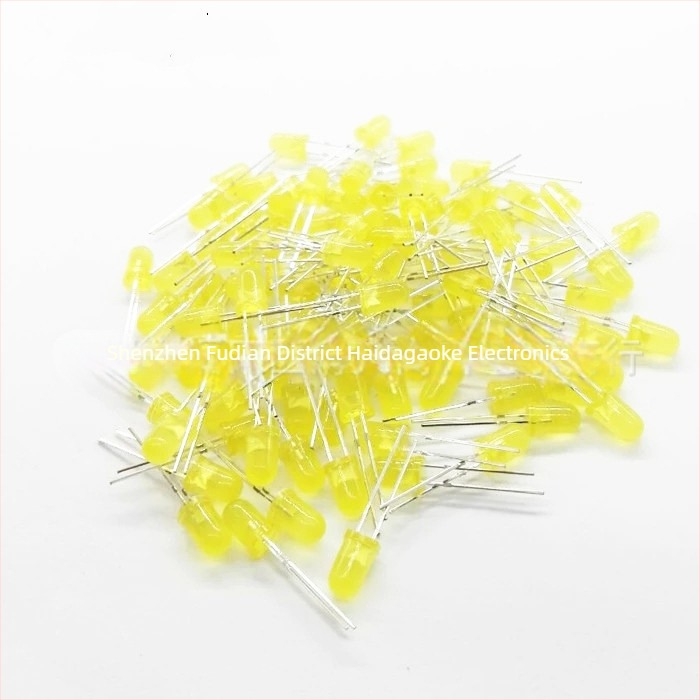 LED gömbök 5 mm (F5) és 3 mm (F3) színek: fehér, piros, zöld, kék, sárga, 1000 db/csomag