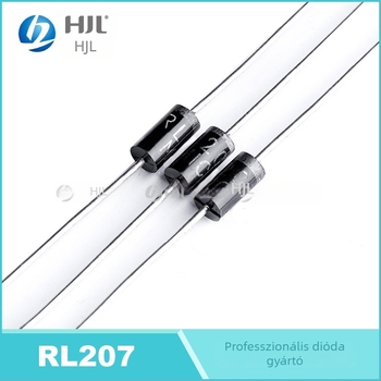 MIC ultragyors visszaállítású dióda RL207 FR207 FR107, DO-15, 2A, 1000V