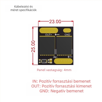 Ideális dióda széles feszültségtartományban, 100 V / 60 A, napelemes töltéshez, földelés nélkül, visszafelé áram elleni védelem