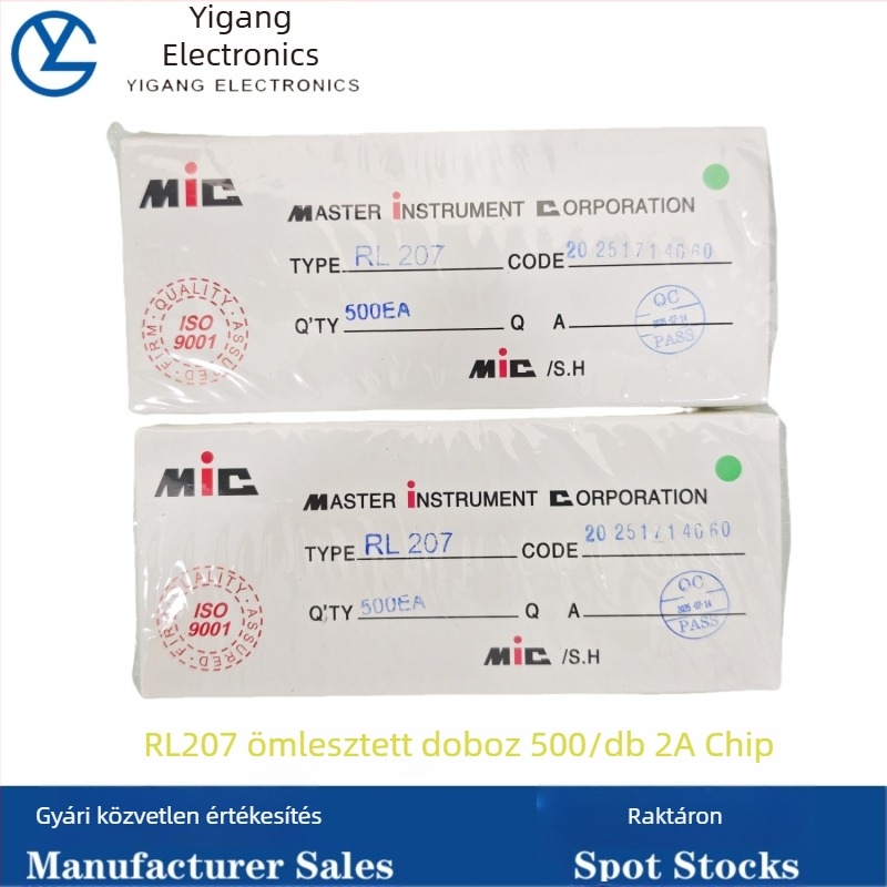 Új Ultra-Fast Recovery dióda RL207, RL257 2A/2.5A 1000V DO-15