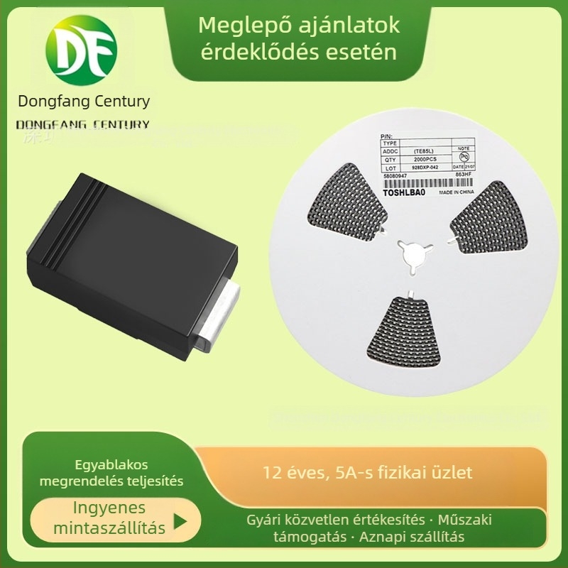 DF márka SS34 és 1N5822 Schottky diodeok, 3A, SMA DO-214AC csomag, 3C digitális alkalmazásokhoz