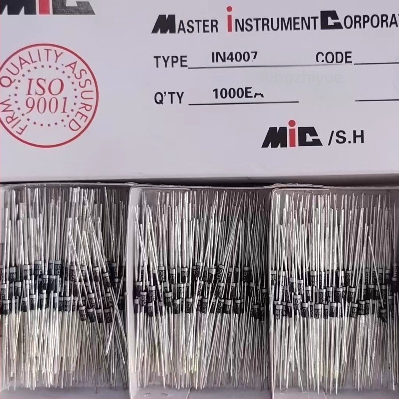 1N4007 DO-41 egyenirányító dióda, 1 A, 1000 V, 1000 darabos csomag