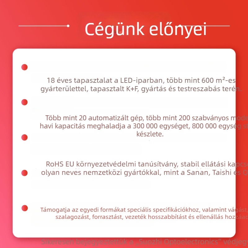 F3 kerek fejű zöld LED gyöngy, 3 mm dugós jelző LED oldalsó rövid lábakkal