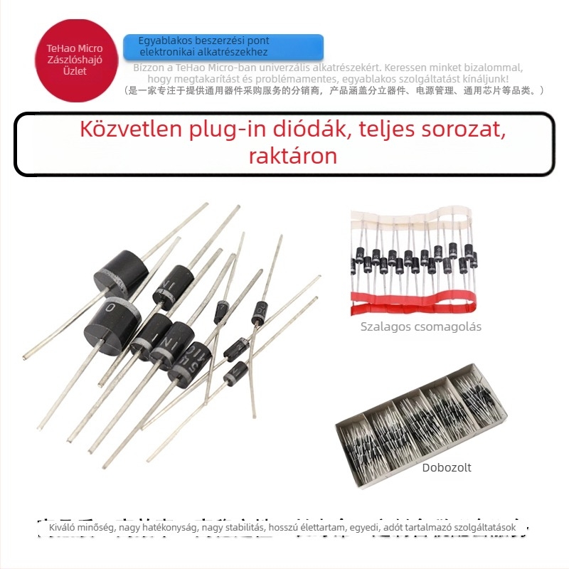 Te How Wei SR340 SR360 SR540 SR560 Schottky dióda DO-27, 5A/60V