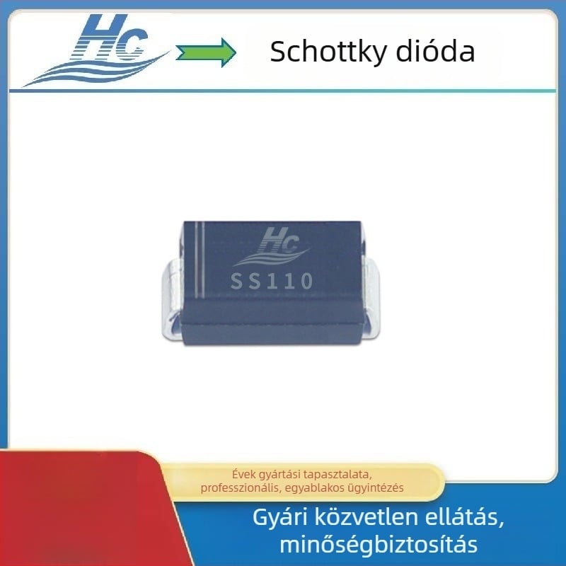 SS110 SMD Schottky dióda, 1A 100V