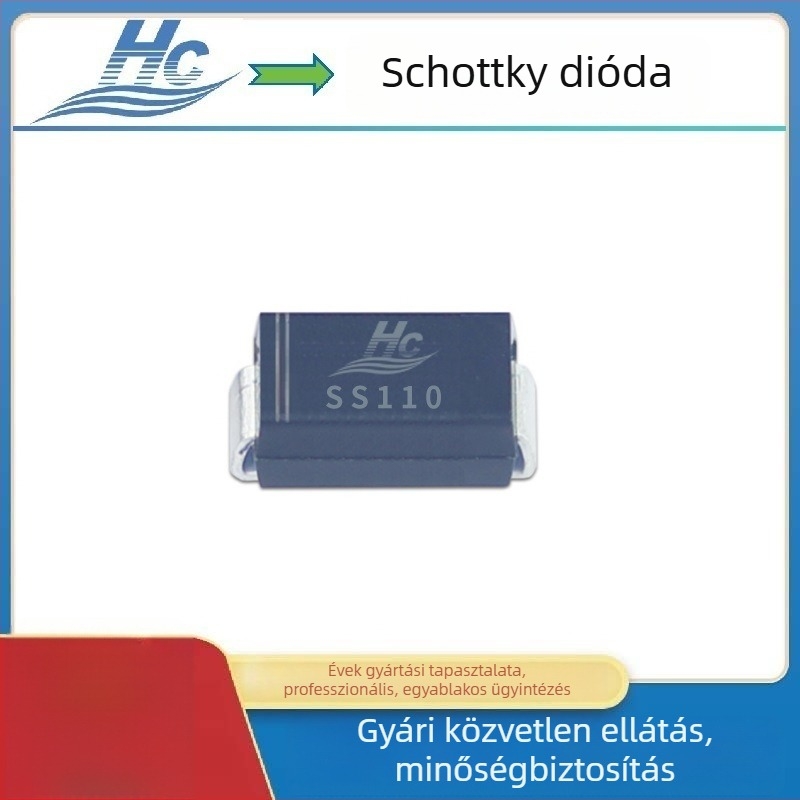 SS110 SMD Schottky dióda, 1A 100V