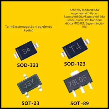 SS510L SMB felületszerelt Schottky dióda, alacsony VF, alacsony feszültség esés, SMB/DO-214AA csomagolás