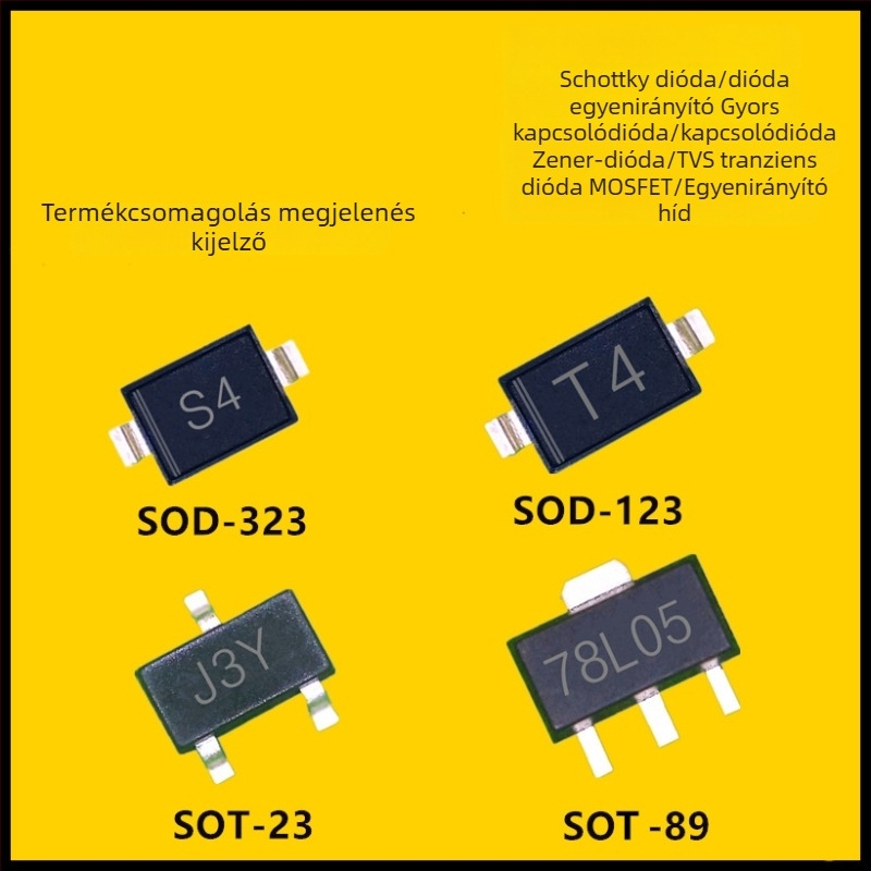 SS510L SMB felületszerelt Schottky dióda, alacsony VF, alacsony feszültség esés, SMB/DO-214AA csomagolás