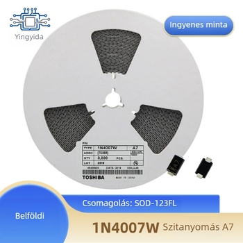 Yingyida rektifikációs dióda 1N4007W A7, SOD-123FL csomagolás, 1 A, 1000 V