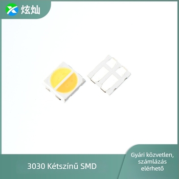 Két színű SMD LED gyöngyök 3030, patch 3 mm