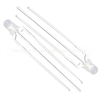 F3 3 mm diffúz körfejű két színű LED-diódák, piros/zöld és piros/kék, közös anód és közös katód, through-hole LED