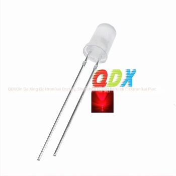 F5 5mm RGB LED gyöngyök, átlátszó, hét színű villogás