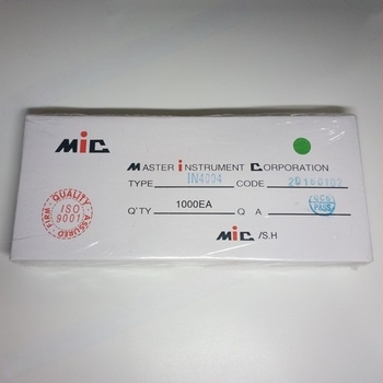 Rektifikáló dióda 1N4004 MIC DO-41, új, eredeti, 1000 db/csomag
