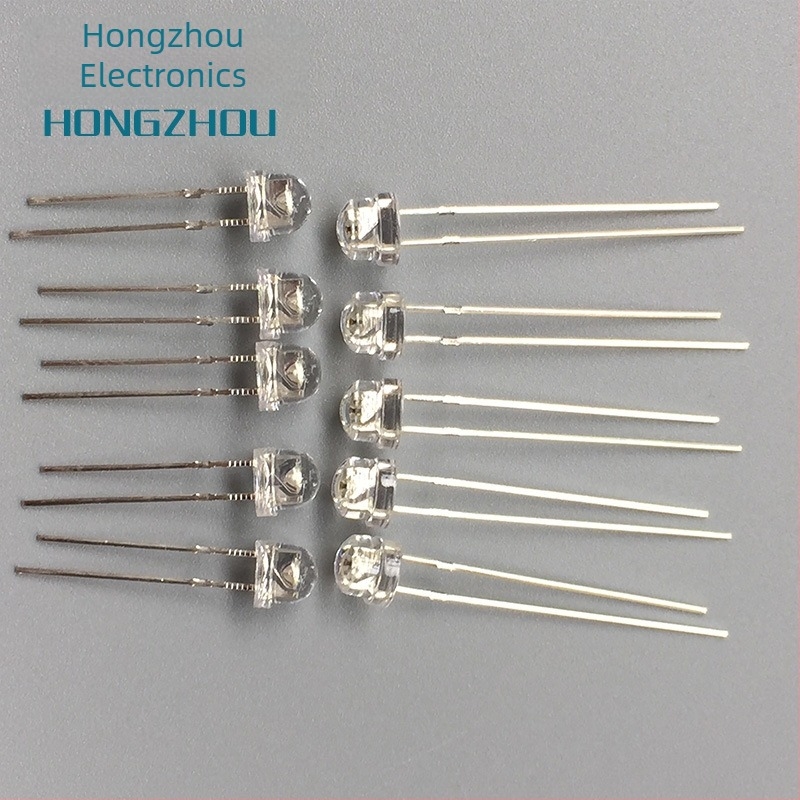 F5 szalmakalap 5mm diffúz fehér LED gyöngyök