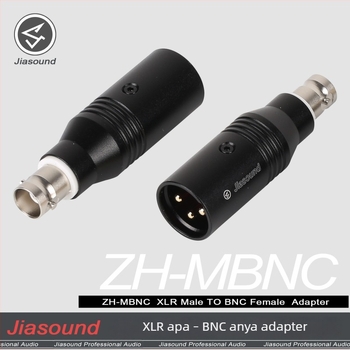 Aranyozott XLR férfi adapter Q9 SDI-BNC női koaxiális audió átalakító