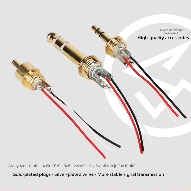 Aranyozott XLR férfi adapter Q9 SDI-BNC női koaxiális audió átalakító