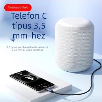 Type-C 3,5 mm digitális audio kábel autóhangszórókhoz, fejhallgatókhoz, telefonhoz és laptophoz