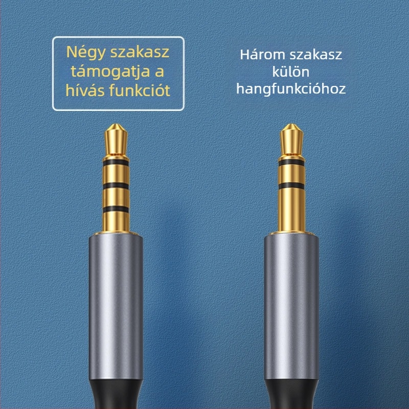 Type-C 3,5 mm digitális audio kábel autóhangszórókhoz, fejhallgatókhoz, telefonhoz és laptophoz