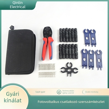 Fotovoltaikus csatlakozó készlet krimpelő fogóval