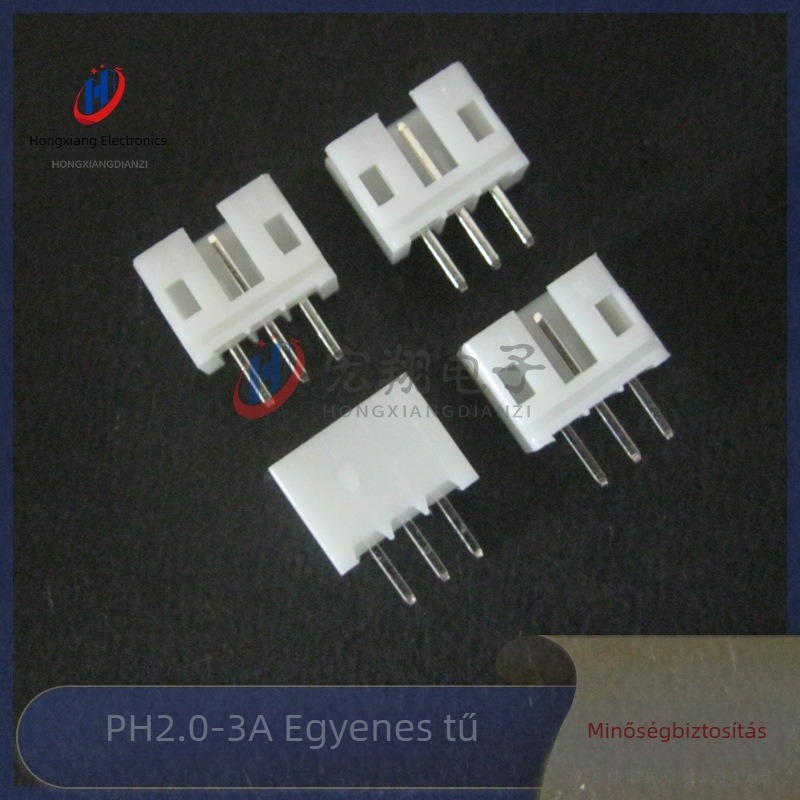 PH-3A egyenes tűcsatlakozó, 2,0 mm-es közép, PH2.0-3P, 3-pins