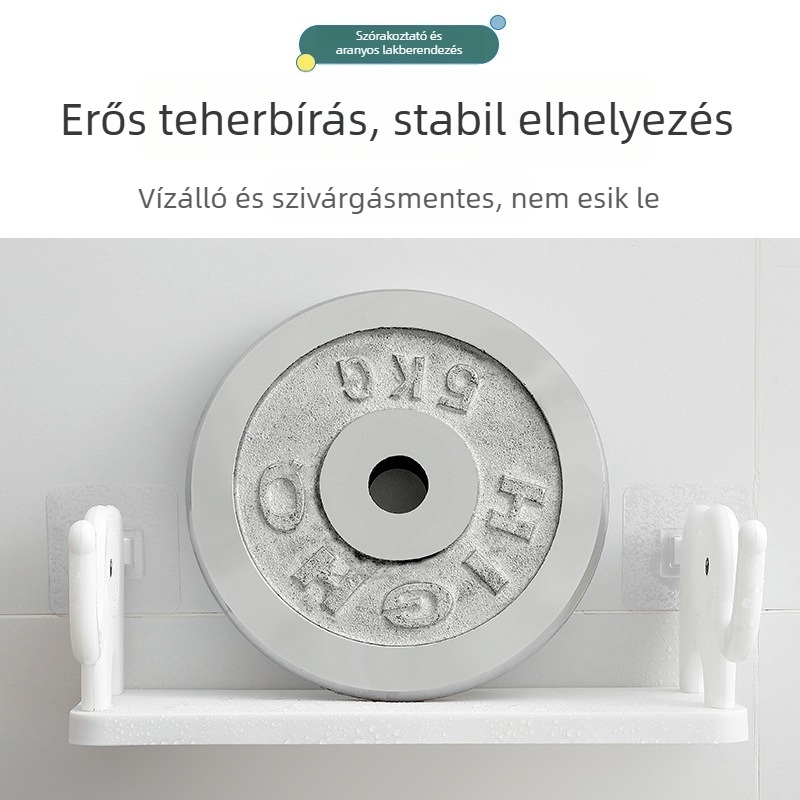 Elefánt alakú fúrás nélküli tárolóállvány konyhához és fürdőszobához, többfunkciós polc