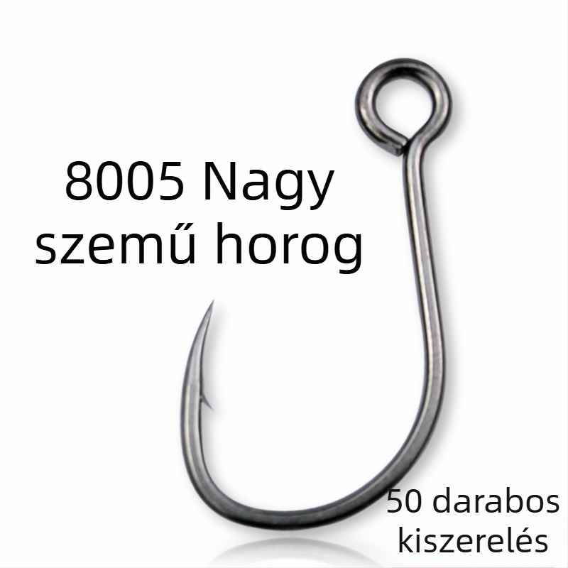 Nagy szemű csalihorg, Nr. 8, lyukas