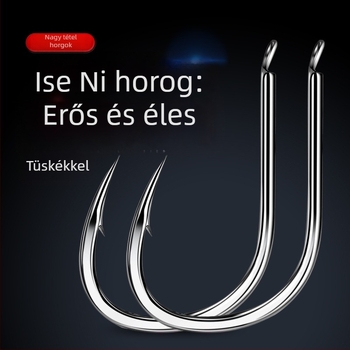 Barbár Ise-Ni horog görb szájú, lebegő horgászathoz, ezüst keszeg és nagy keszeg számára, tömeges csomag