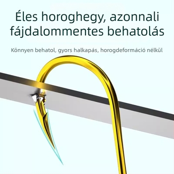 Wolf Clan dupla horogos horgász zsinór rövid előtét-vezetékkel, előre kötött finom horogokkal, tövis nélkül