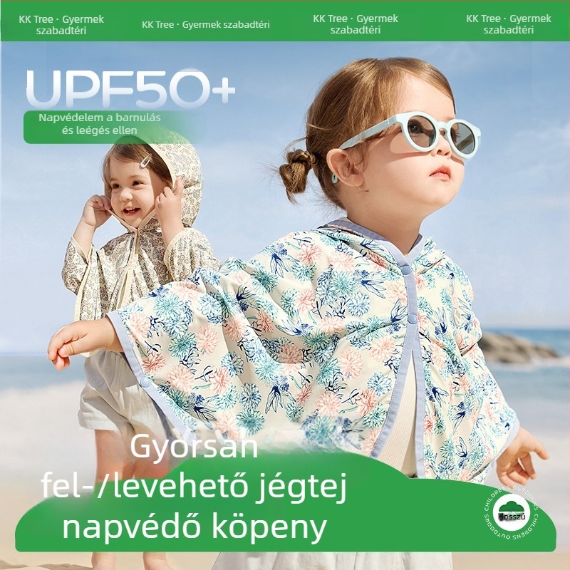 Kocotree Bébi UV-védős kapucnis, könnyű uniszex dzseki babáknak, tavasz 2026