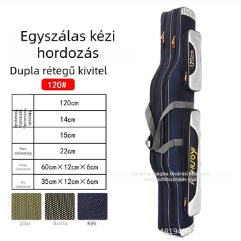 Vízálló tengeri horgászbot táska, megerősített gumírozott acéldróttal, hossza 1.25–1.3 m