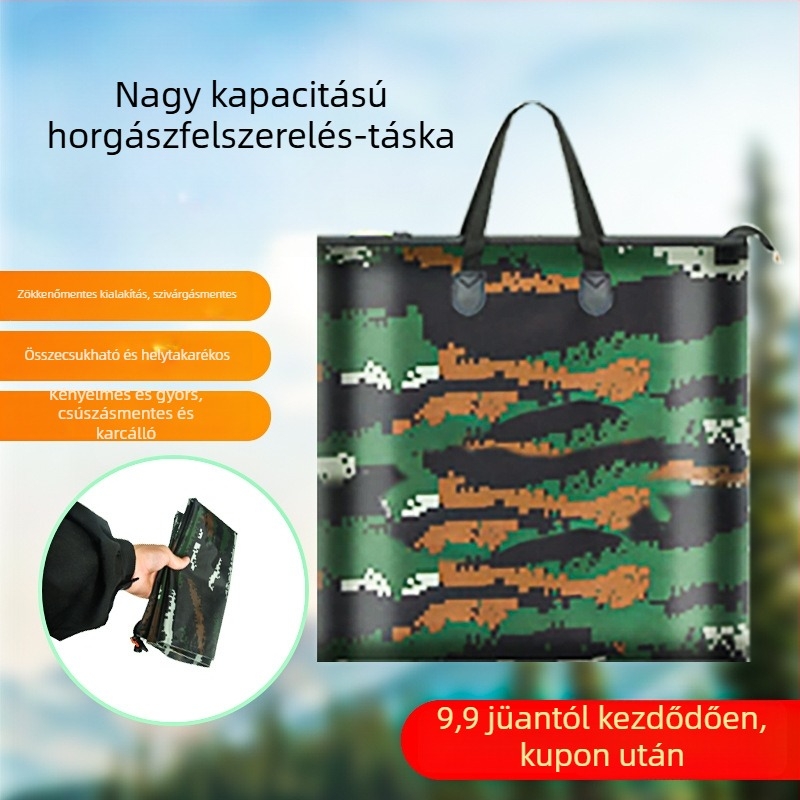 Halvédő táska – Multifunkcionális, vízálló tárolótáska a horgászathoz, összecsukható