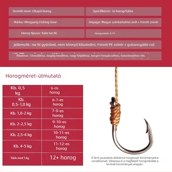 Flap horog készlet különböző horogokkal: koronghorog, Ise-Ni horog, zabpehely alapú horog, robbanóhorog, nyolcszögletű horog és horgászati kiegészítők