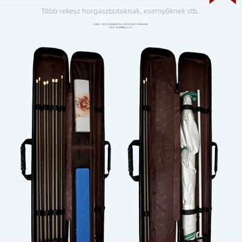Carpenter Mountain ABS vízálló merev hátizsákos horgászbot tok, 130 cm, nagy kapacitás