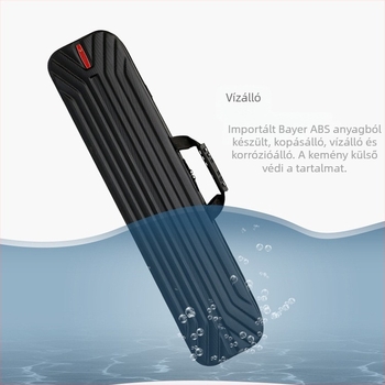 Carpenter Mountain ABS vízálló merev hátizsákos horgászbot tok, 130 cm, nagy kapacitás